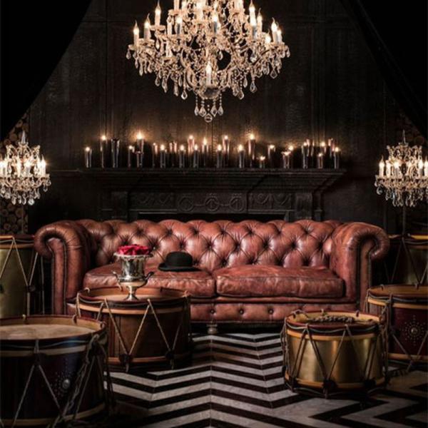 Kd Commercial Furniture 3 Seater Club Lounge Sofa Antique Luxury Vip