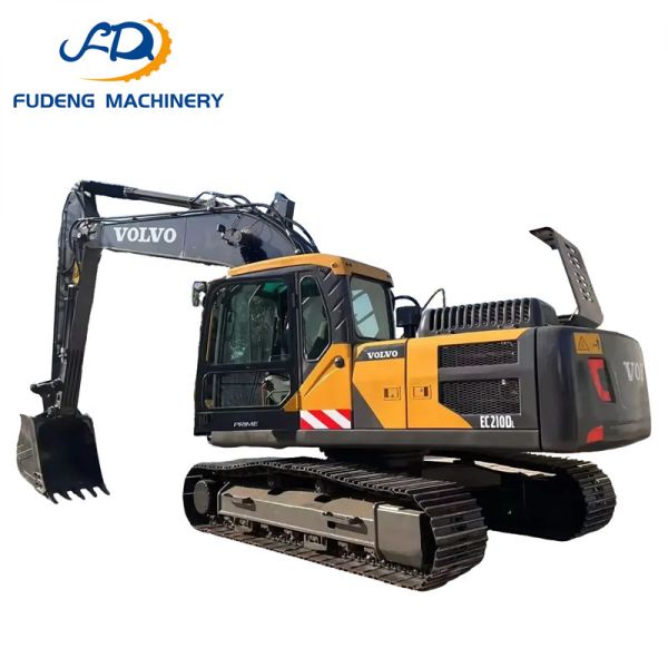 Fast Delivery Used Crawler VOLVO EC210D Excavator with 21Ton 1m³ Bucket Capacity