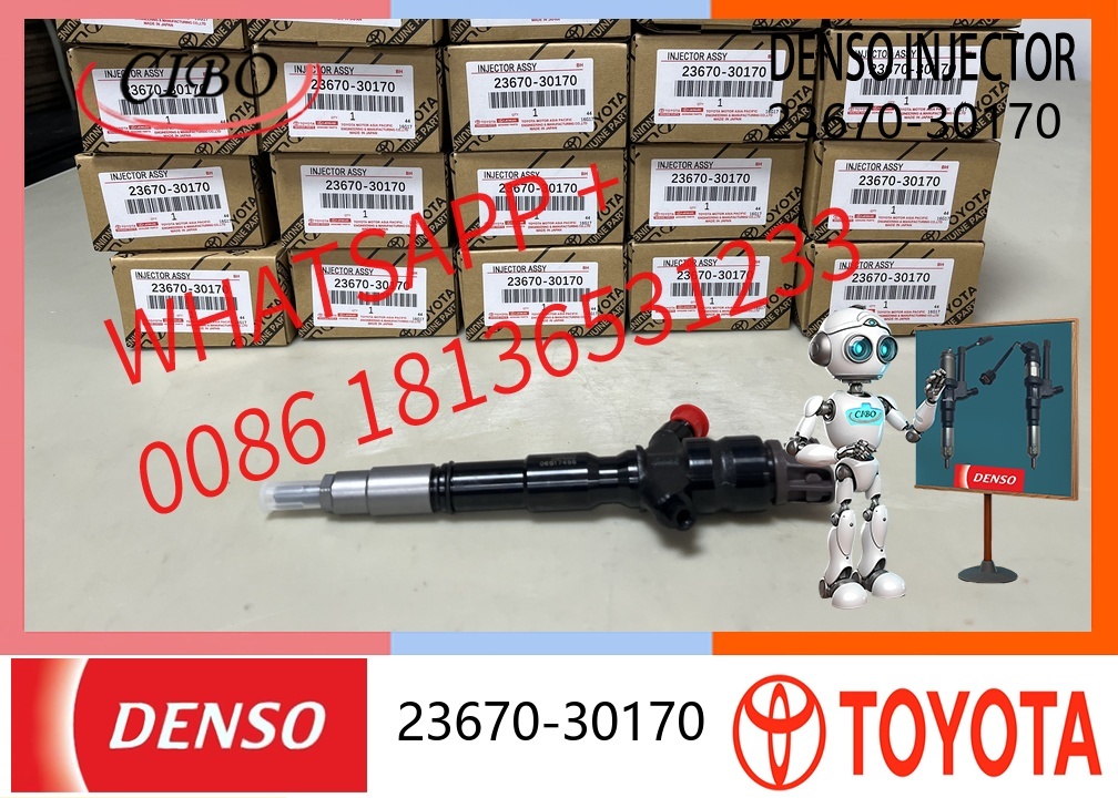 Genuine New Diesel Car Fuel Injector Model 23670-39445 & 23670-30170 Compatible with 295900-0190 & 295900-0240