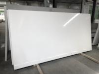Pedra artificial polida série de partículas de quartzo branco para bancadas 3200*1800*20mm