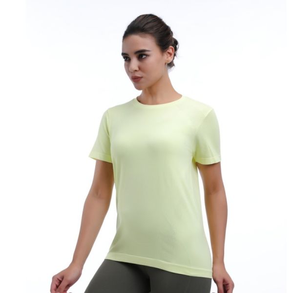 Mesh Panel Compression Short Sleeve Shirts Regular Fit Breathable