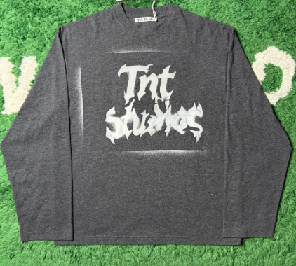 Men's Vintage Washed Graphic T-Shirt with Oversized Loose Fit and Gothic Print Design