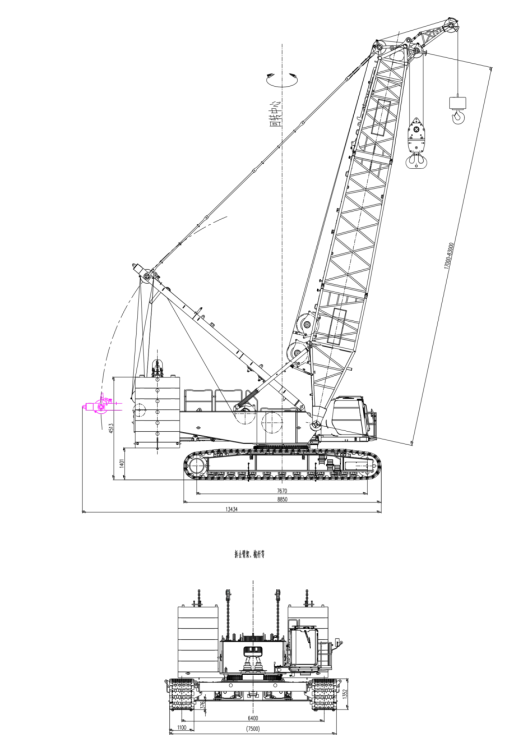 220T 2nd Hand Crawler Crane Xcmg For Oil Industry Construction
