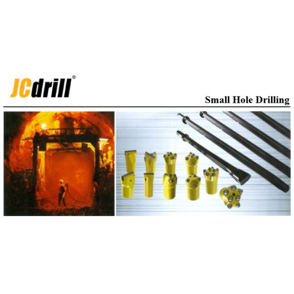 Небольшая бурильная сталь штанга утеса отверстия, продетая нитку стальная точность штанги высокая