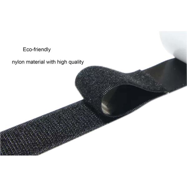 DANSKY Custom Heavy-Duty Hook-Loop Tape Roll High Adhesive Force Soft Nylon/Polyester Eco-Friendly Hook and Loop with Glue