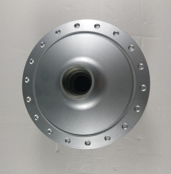Aluminum Alloy Motorcycle Wheel Front / Rear Hub Assy Sliver White Color