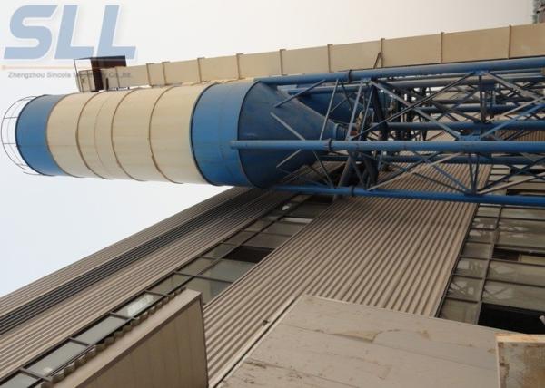 150t Bulk Cement Tank Semi Trailer / Mobile Cement Silo For Concrete Batching Plant