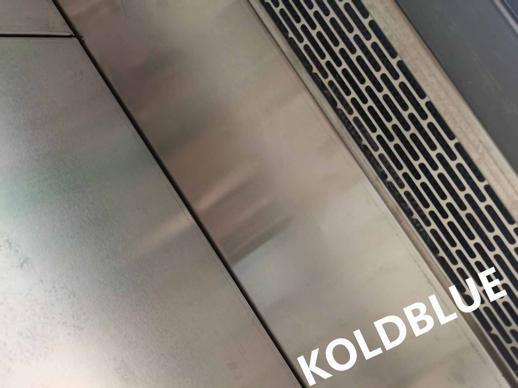 2000MM Supermarket Deli Display Counter with Stainless Interior & Dual Inner Shelves