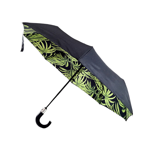 Wooden handle 42 Inch Double Canopy Folding Umbrella