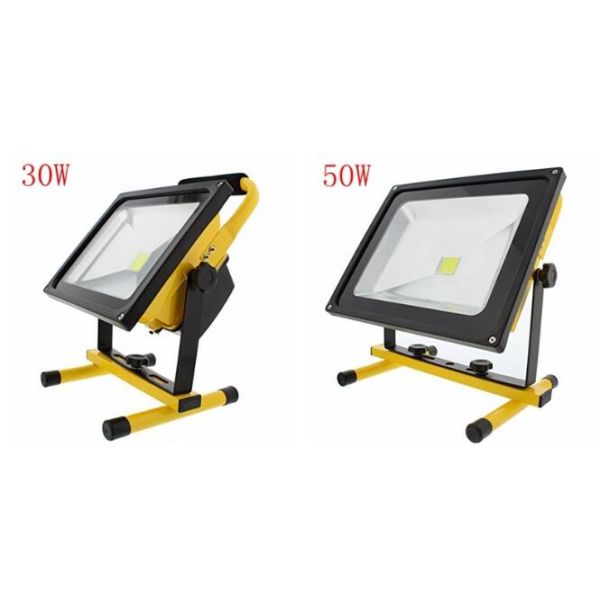 10W Waterproof Rechargeable LED Flood Lights Black Aluminum 4 Hours Portable