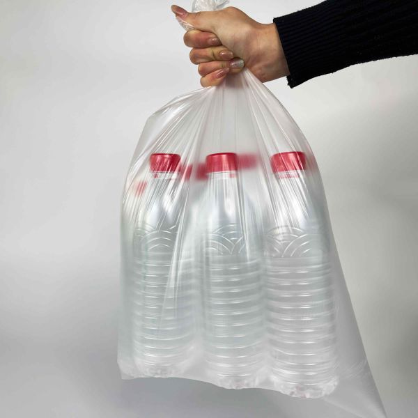 Supermarket Household Roll Type Plastic Garbage Bag with Flat Mouth and Point Break