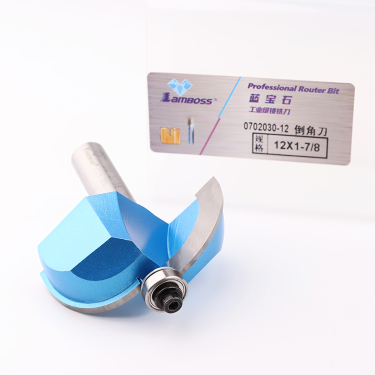 Lamboss Custom Wood Cutting CNC Router Bit for Router Table Woodworking Cove Bit Bearing Milling Cutter 70HRC
