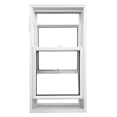 American PVC Vertical Sliding UPVC Windows Vinyl Double Hung Low E Glass Windows