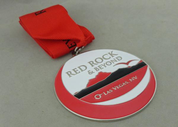 Customized Red Rock & Beyond Soft Ribbon Medals By Die Casting