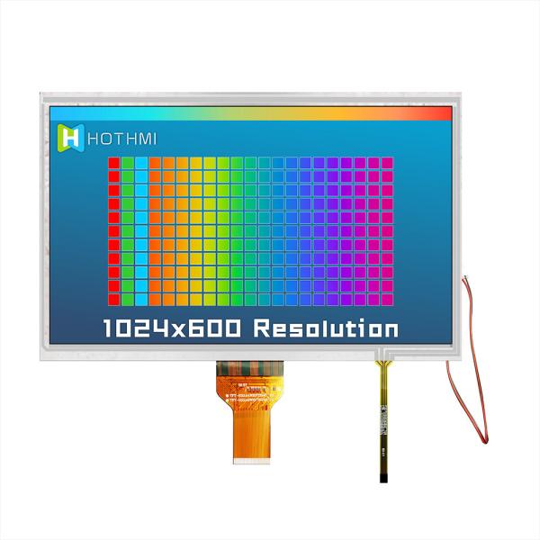 10.1 Inch Resistive TFT LCD Display With 1024x600 resistive touch