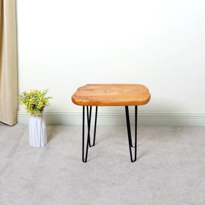 Mesa de centro simples retro de Cedar Four-Corner Wooden Home Small do estilo