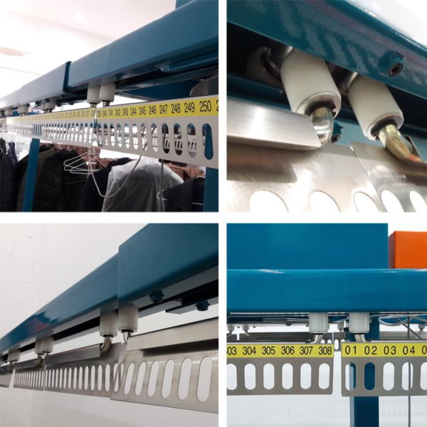 Hot Sale SS-252 Revolving Hanger Clothing Conveyor Line for Hotel,Dry Cleaners Shop,Laundry and Factory Use