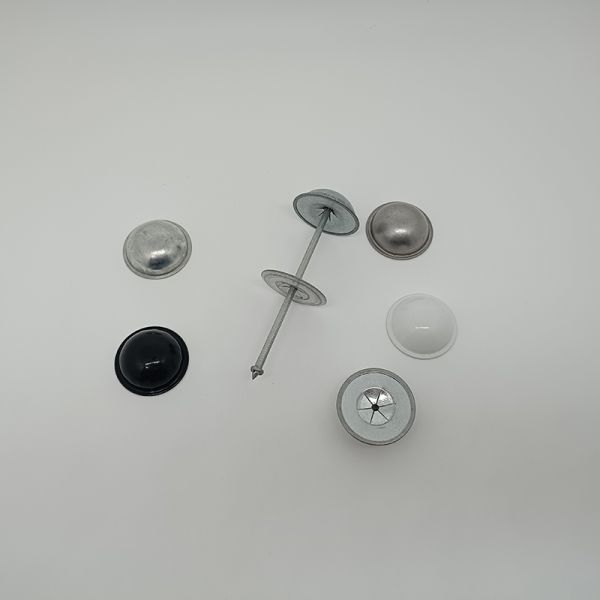 Galvanized Steel Insulation Dome Caps Washers to Cover Insulation Pins in Soundproofing Works