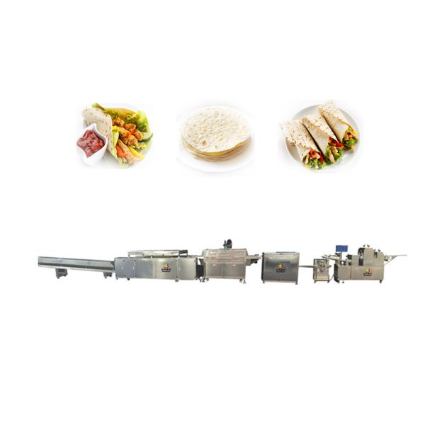 SS304フレームのピタのパンの1時間あたりのアラビア パンの生産ライン3000pcs