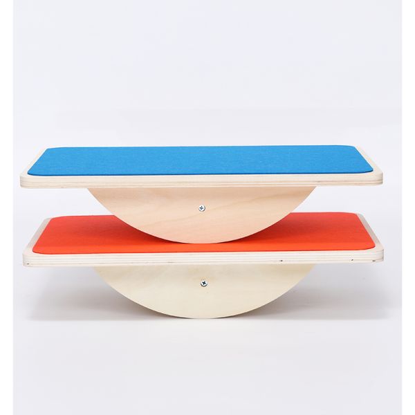 Wooden Balance Board Kids With Crossed Base, Balance Wobble Board For Balance, Balance Board Toddler Supporter