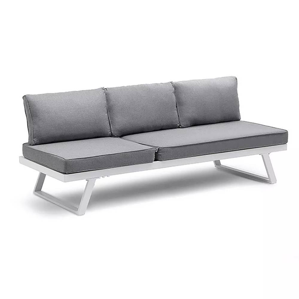 AJUNION Modern U Shape Outdoor Furniture Set Aluminum Frame Corner Lounge for Garden