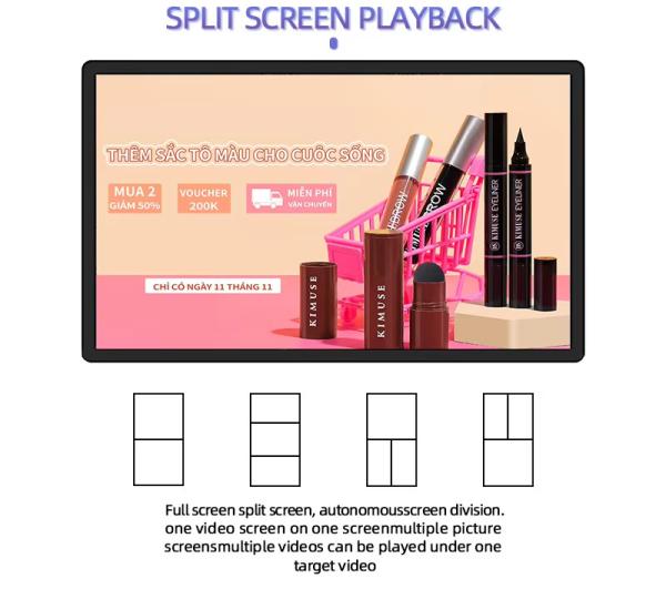 さまざまな言語に対応したスマート縦型LCDタッチスクリーン小売店デジタルサイネージ、60HZのリフレッシュレート