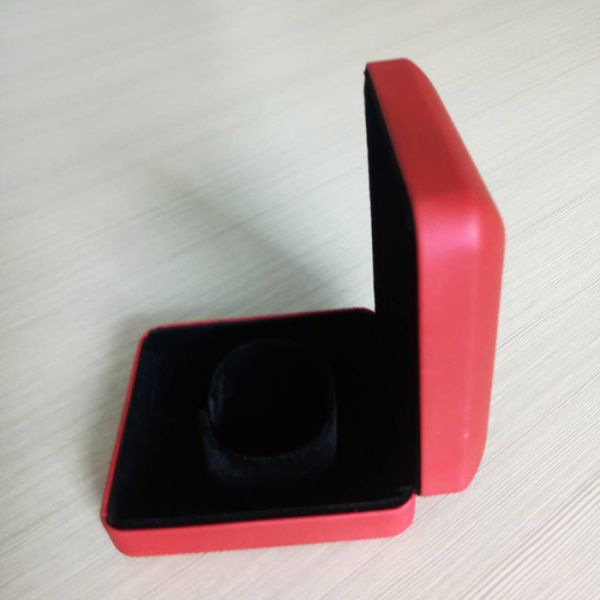 Custom Festive Book Shaped Gift Box Plastic , Flip Top Gift Box Red Pretty Plastic