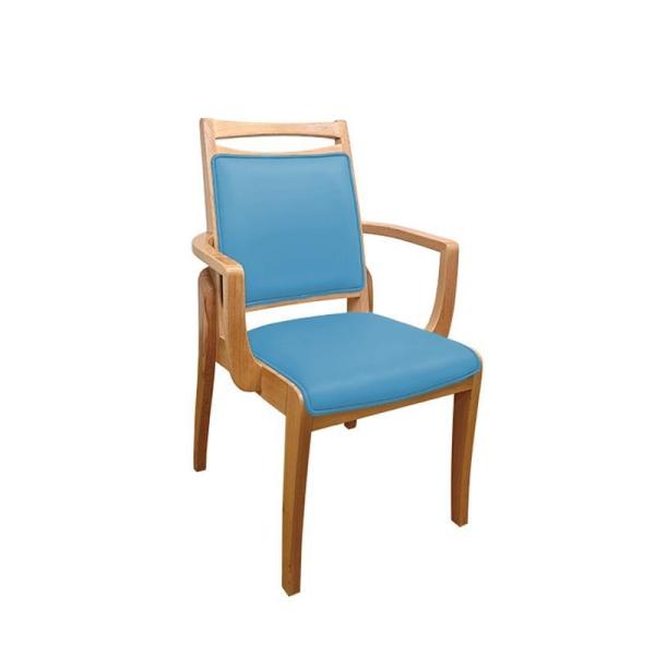 Modern Hotel Solid Wood Restaurant Chairs Stainless Steel Wood Cafe Chairs