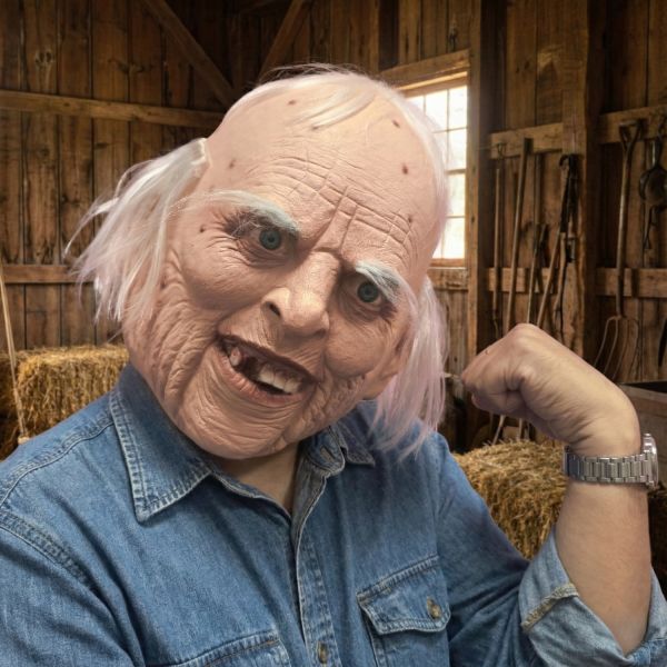 Latex Material Halloween Mask with One Size Fit Most and Easy Maintenance for Costume Collections