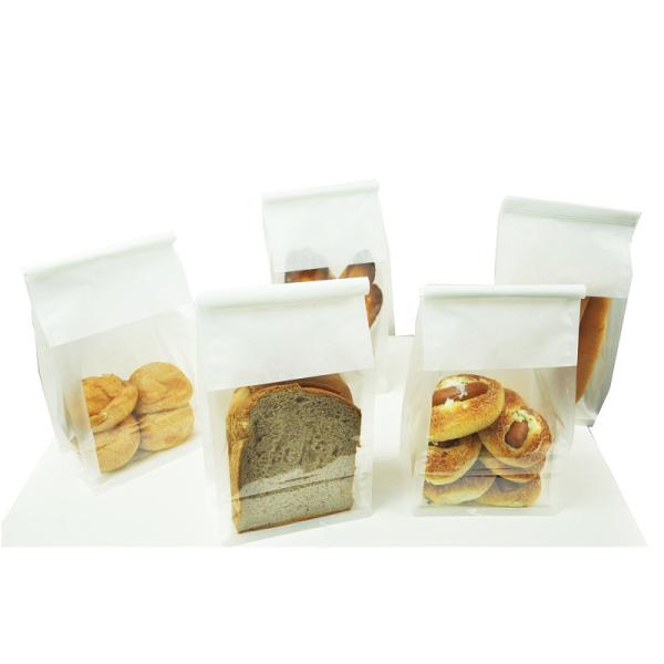 285*145*100mm Paper Bread Packaging Bags With Window Strong Air Barrier