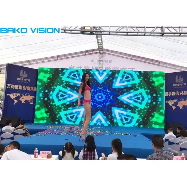 IP65 Outdoor Curtain Rental LED Display Nationstar Lamp 6000 Nits Brightness For Stage
