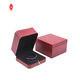 Red Gold Glossy Lamination Leather Jewelry Storage Box 4C Printing