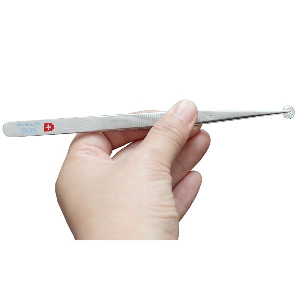 Stainless Steel Jewelry Tweezers Tools Anti Slip Pointed Fine