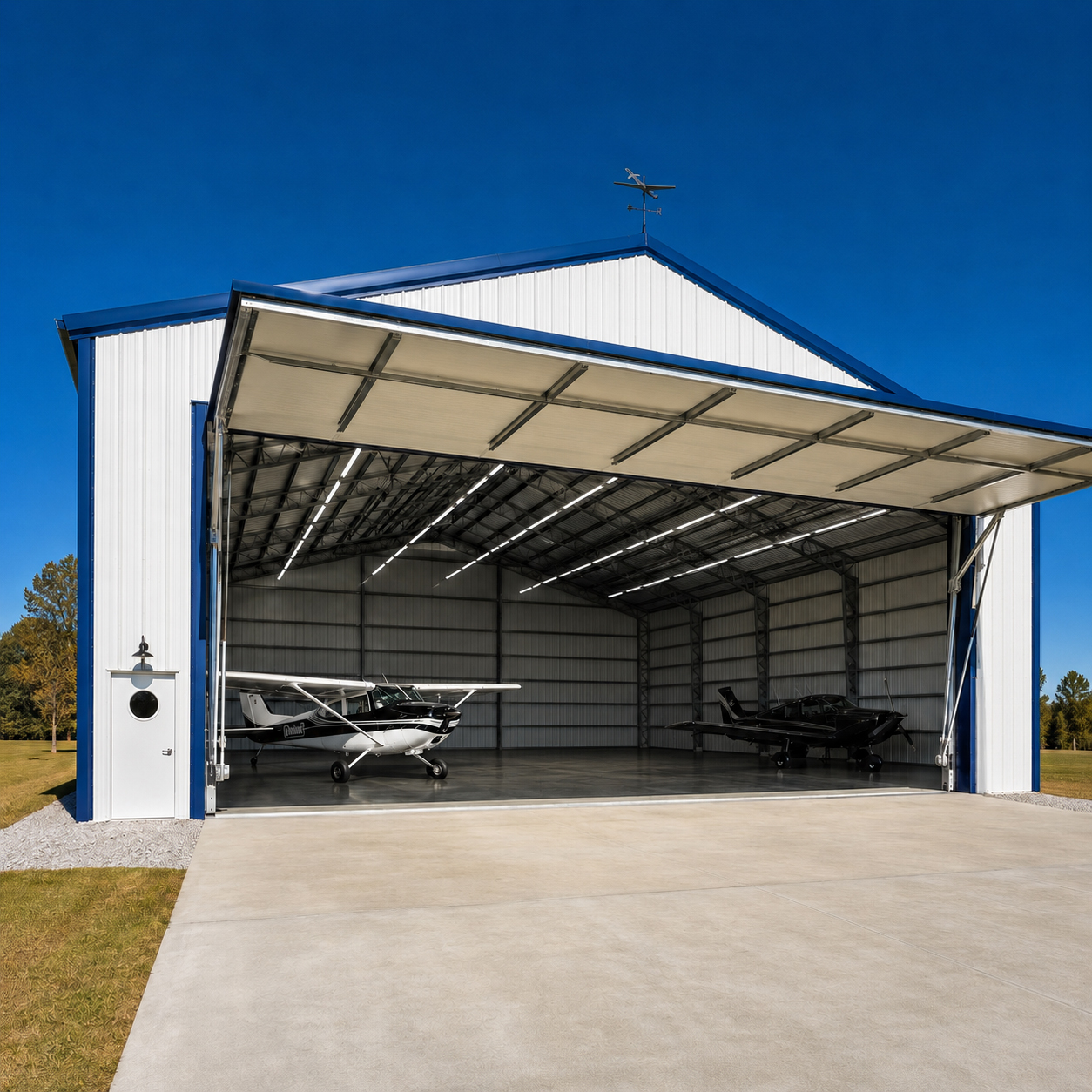 Durable Steel Airplane Hangar Building Weather Resistant Aviation Maintenance Long Service Life Storage