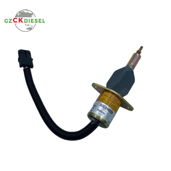 12V Fuel Stop Solenoid Valve 3930233 3923680 SA-4335-12 for Engine 6BT 5.9L 6CT 8.3L