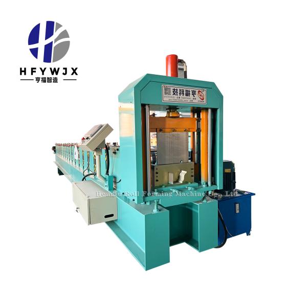 CNC Controlled Rain Gutter Downpipe Roll Forming Machine with Hydraulic Pressure Transmission