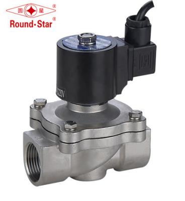 SS Waterproof Fountain Solenoid Valve , 50mm Electric Water Solenoid Valve
