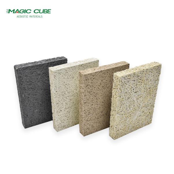 Best Selling Price In stock fiber cement acoustic wall Coffered Ceiling 1mm width wood wool wall panels