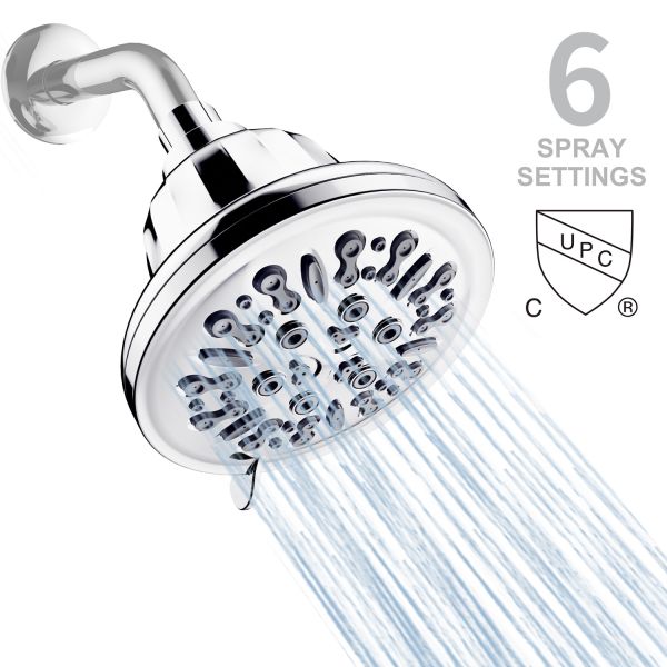 Experience a Spa-like Shower with our Adjustable Brass Swivel Ball Joint Shower Head