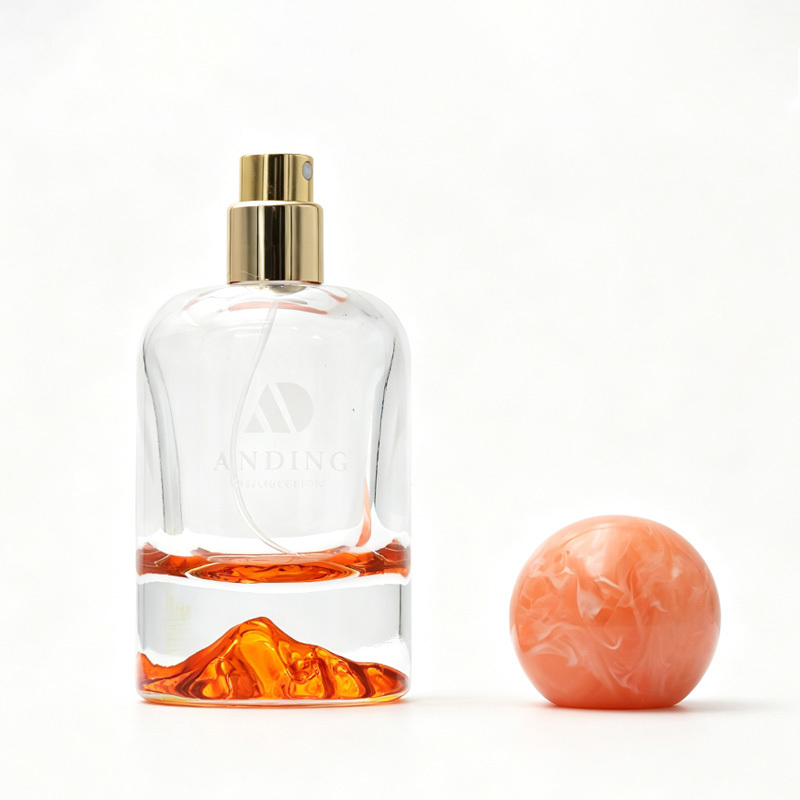 50ml Glass Perfume Bottle Empty Round Cap Cylinder Spray Crimp Neck