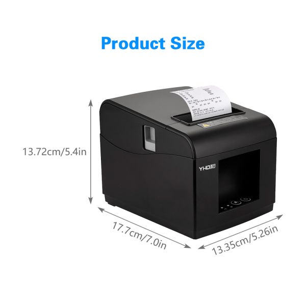 203dip Printing Resolution 80mm Thermal Receipt Printer Bluetooth For Pos