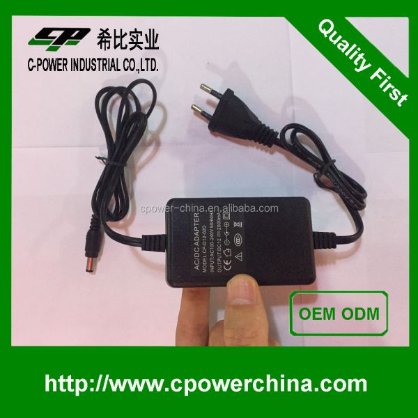 24W AC/DC Power Adapter for CCTV Output Frequency 50/60Hz Output Power 1-50W