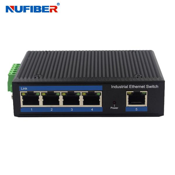 Din Rail 5 port UTP RJ45 Ethernet Network Switch IP40 For CCTV IP Camera Unmanaged Industrial Switch