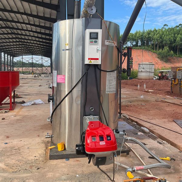 Vertical Gas And Oil Boiler For Industrial Usage In Cement Block Manufacturing
