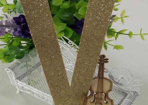 Diy Christmas Decor Gold Glitter Letters , Wedding Party Glitter Alphabet Letters