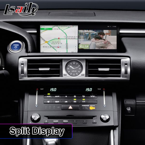 Lsailt 10.25 Inch Android Carplay Multimedia Screen for 2013-2020 Lexus IS Knob IS250 IS200t IS300 IS300h IS350