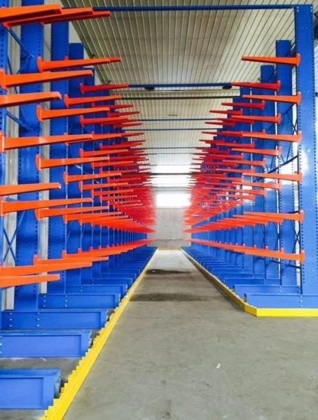 Outdoor Use Cantilever Storage Rack System Industrial Cantilever Shelving With Robust Arms