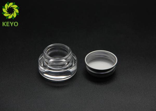 Cosmetic Eyecream Glass Jar 3g Thick Bottom Glass Jar With Single Layer Aluminium Lid