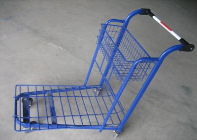 Removable Plastic Supermarket Trolley Wire Mesh Platform Trolley Cart