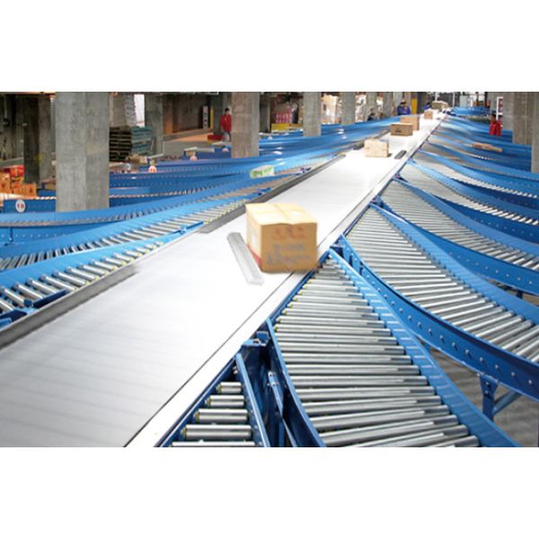 Carton Box Conveyor Sorting System Flexible Gravity Roller Conveyor System Logistics Sorting Warehouse Storage Rack